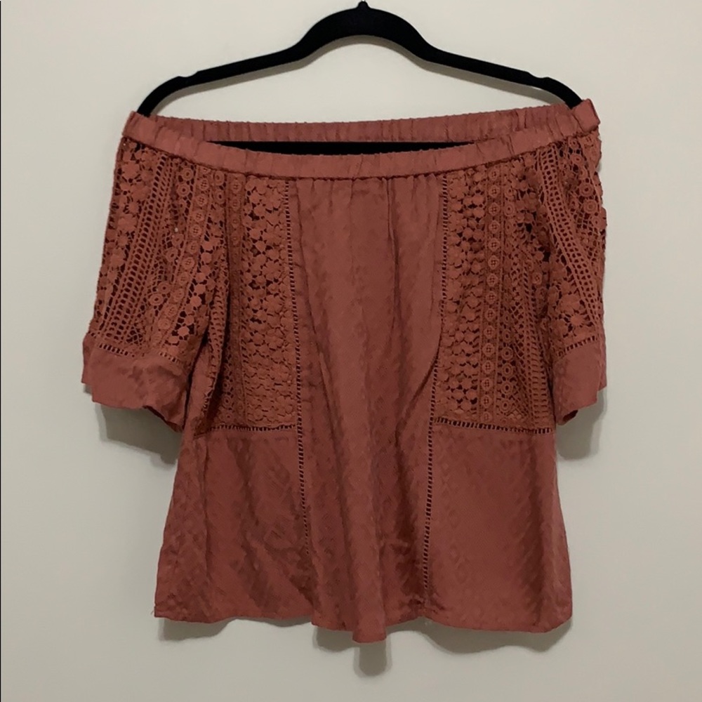 NWT Lovestitch Lace Top, off shoulder